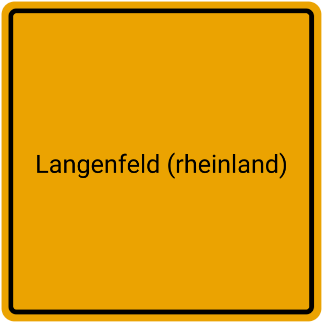 Meldebestätigung Langenfeld (Rheinland)